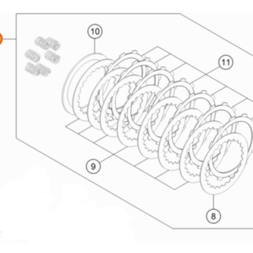 KIT DE EMBRAGUE 250 FREERIDE 14-17