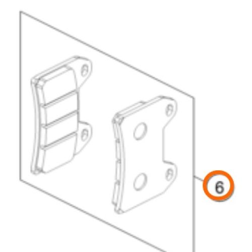 PASTILLAS DE FRENO DEL 690 DUKE O7-16