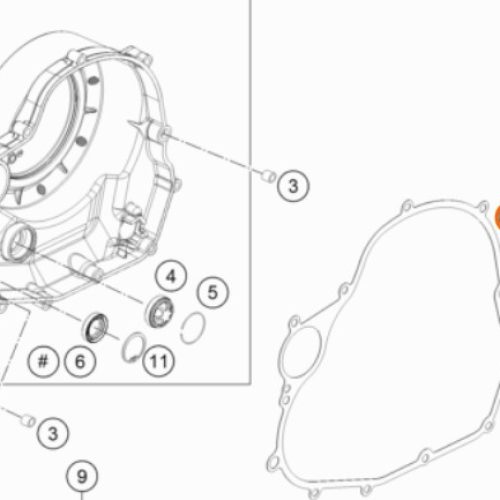 EMPAQUE DE TAPA DE EMBRAGUE 690 SM