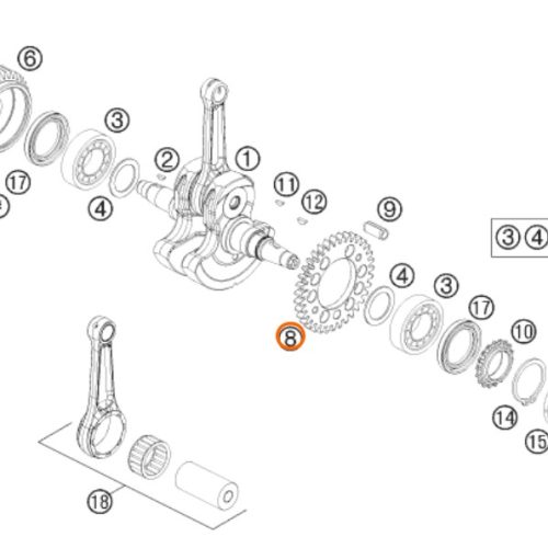 PIÑON DE EJE DE BALANZA 690 SM