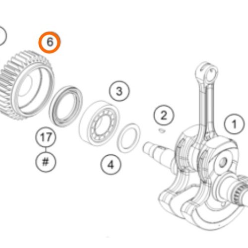 PIÑON DE 1RA 36T 690 END R