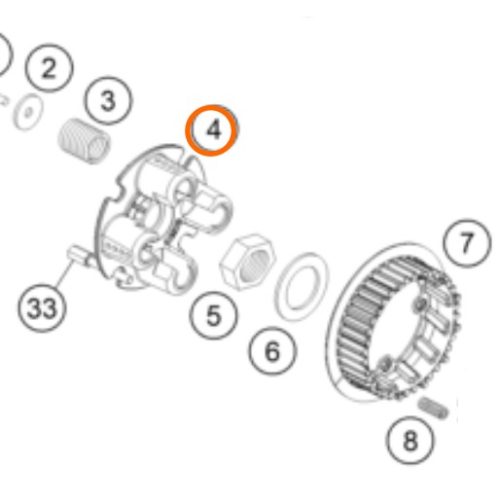 TAPA DE PRESION DE EMBRAGUE 690 ENDURO