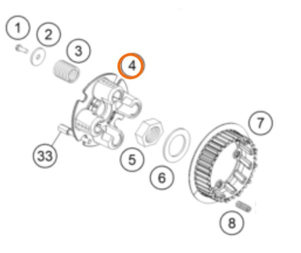 TAPA DE PRESION DE EMBRAGUE 690 ENDURO