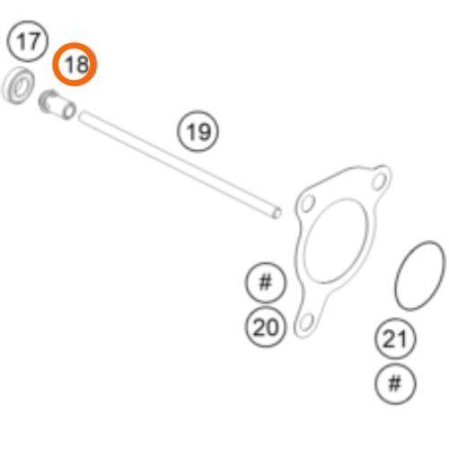 PERNO DE PRESION BOMBA EMBRAGUE 690 END/DUKE 08-18