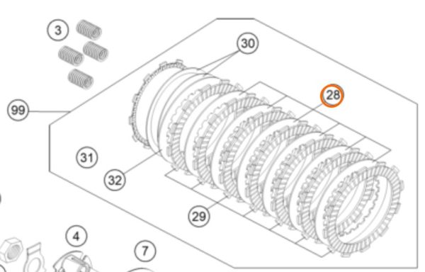 DISCO DE EMBRAGUE SEPARADOR 690 SM