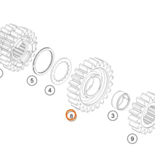 PIÑON DE 6TA 690 END 10-18