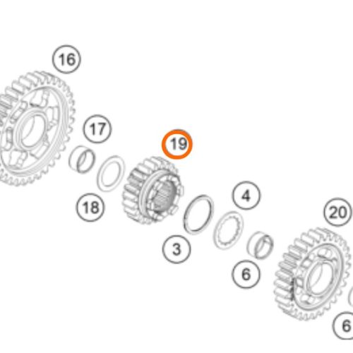 PIÑON DE 5TA 690 END 10-18