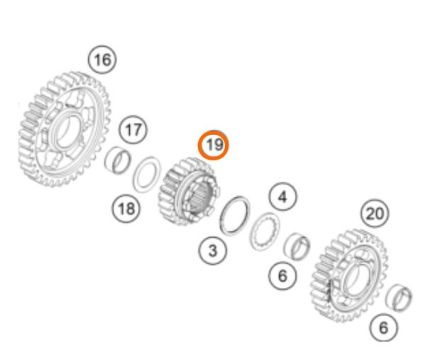 PIÑON DE 5TA 690 END 10-18