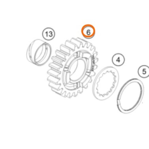 PIÑON DE 5TA 690 END 10-18