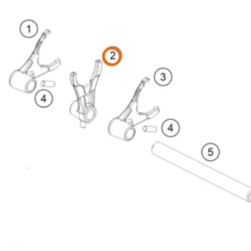 HORQUILLA DE CAMBIOS 3/4 690 END 10-19