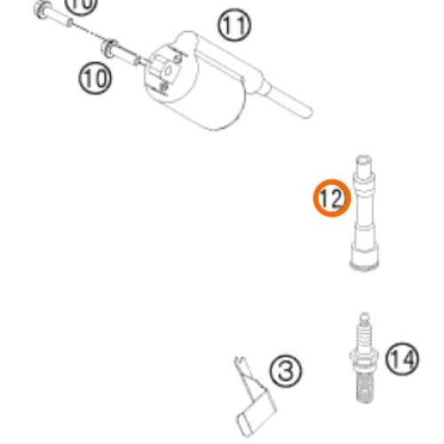 PIPETA DE BUJIA 690 SM/END 07-11