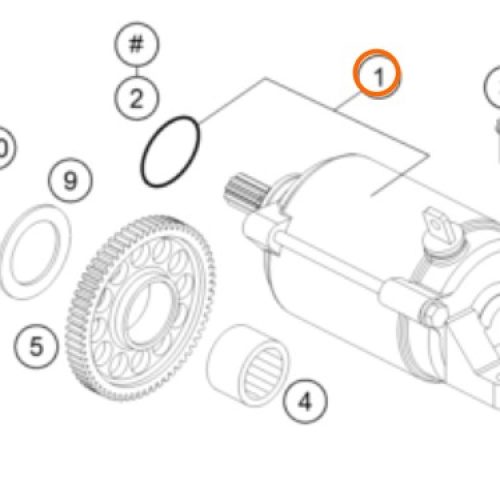 MOTOR DE ARRANQUE 690 END/DUKE R 07-17