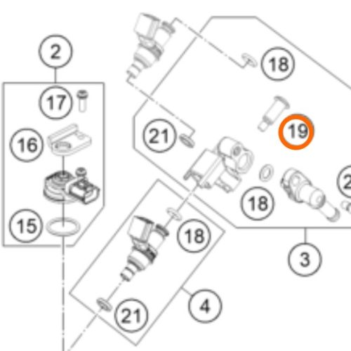 PERNO M5 DE CUERPO DE ACELERACION