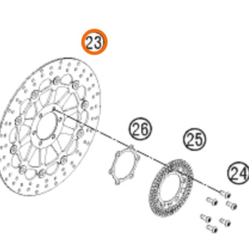 DISCO DE FRENO DELANTERO 690 DUKE 10-12