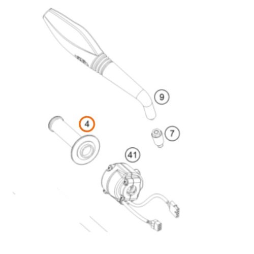 MANUBRIO DE ACELERADOR 690-1190