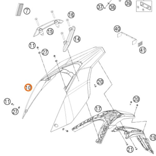 GUARDAFANGO POSTERIOR 690 END NARA