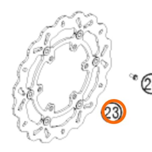 DISCO DE FRENO DEL 690 END 08-17