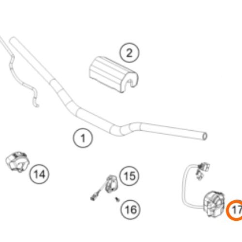 MANDO DE LUCES 350/500 EXC-F/690 END 19-23