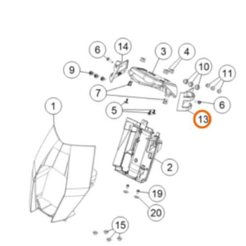 SOPORTE DE VELOCIMETRO