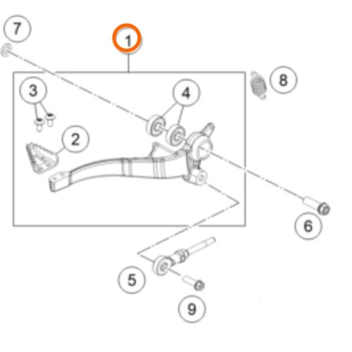 PATA DE FRENO 690 END 08-18
