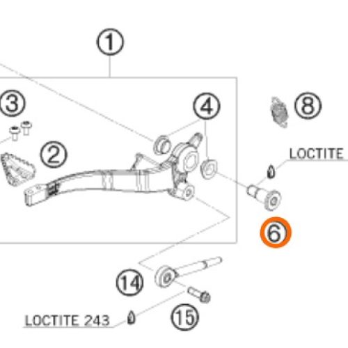 PERNO M10 DE PATA DE FRENO