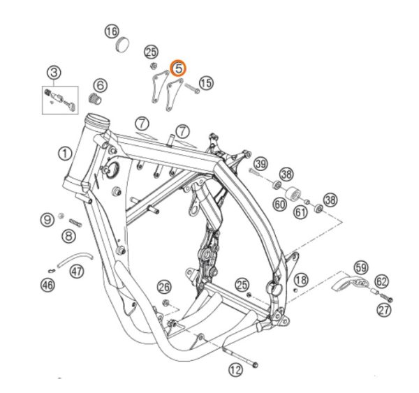 SOPORTE DE MOTOR 250 F