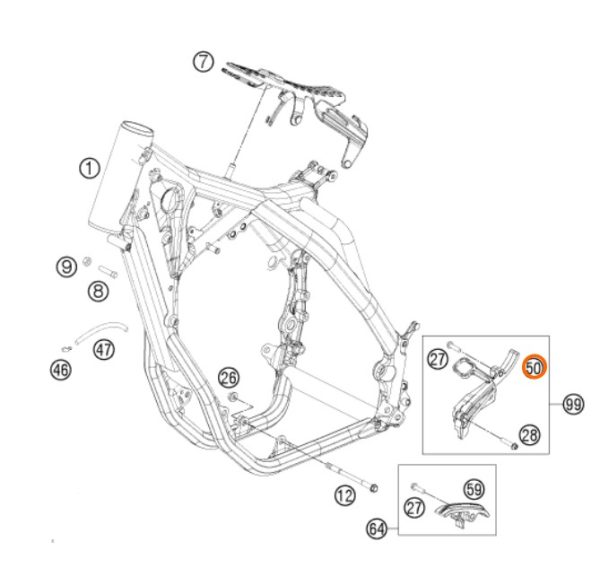 PROTECTOR DE PIÑON 250 SX F