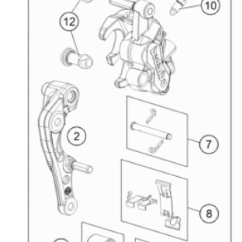KIT DE REPARACION CALIPER SX-F/EXC-F 18-22