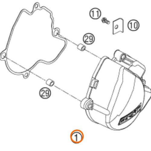 TAPA DE ENCENDIDO 250 SX-F 2010