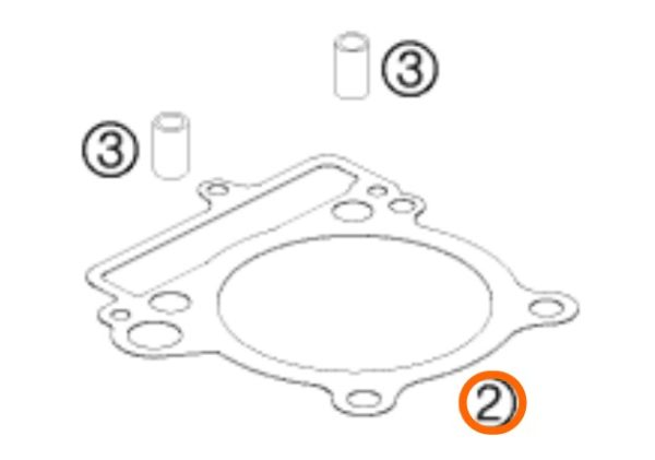 EMPAQUE DE BASE DE CILINDRO 4T 250 SX F 06-12