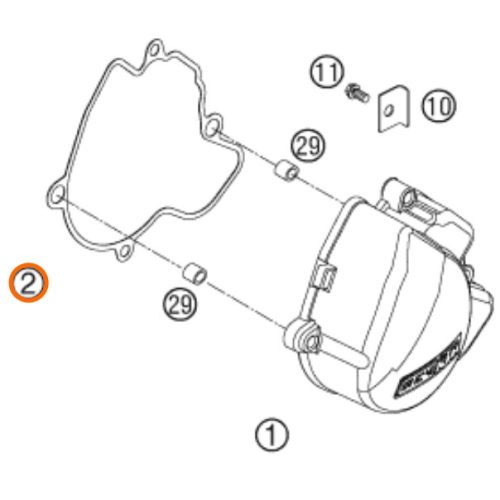EMPAQUE DE TAPA DE ENCENDIDO 4T 250 SX F 05-08