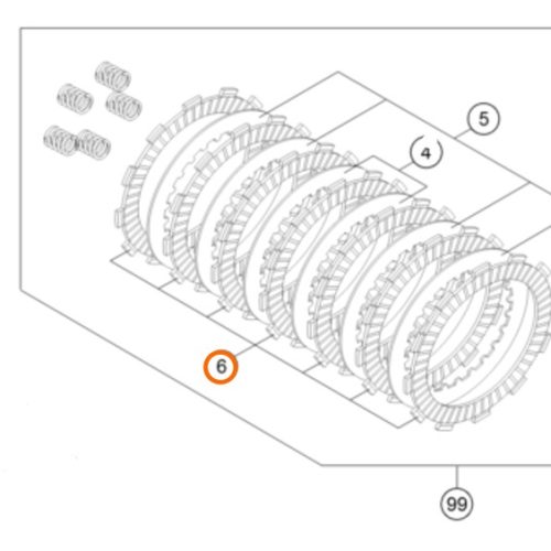 DISCO DE EMBRAGUE 250 SX-F/EXC F 06-11