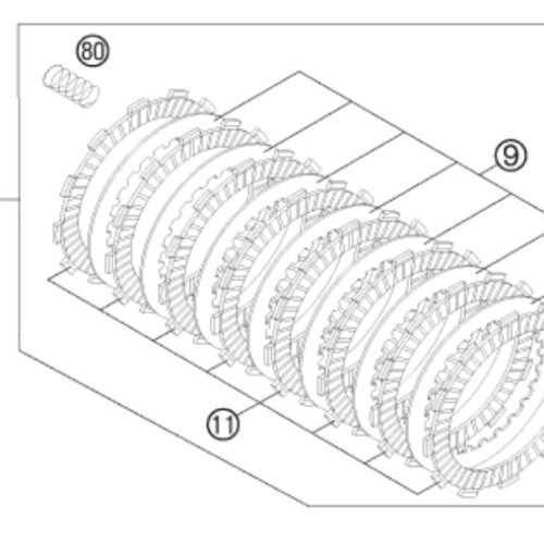 KIT DE EMBRAGUE 250 SX F/EXC F 07-12