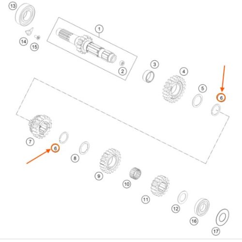 ARANDELA AXIAL 25X1.65