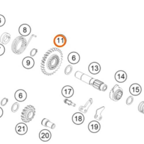 PIÑON DE ARRANQUE 28T 250 SX/EXC 07-09