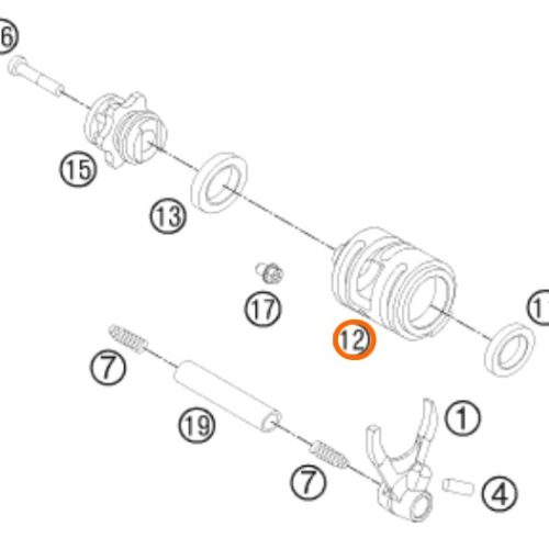 SELECTOR DE CAMBIOS SX/EXC 06-12