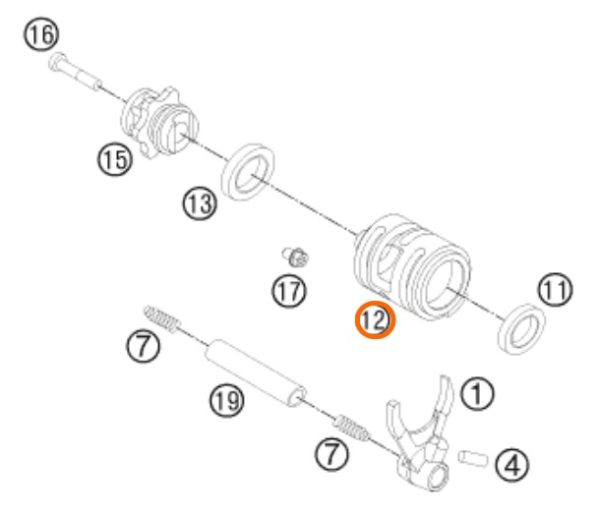 SELECTOR DE CAMBIOS SX/EXC 06-12