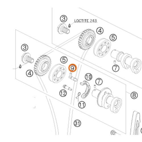 LEVA DE DESCOMPRESOR