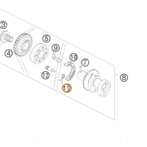 MUELLE DE DESCOMPRESOR 250 SX/EXC