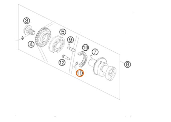 MUELLE DE DESCOMPRESOR 250 SX/EXC