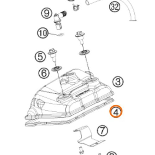 EMPAQUE DE TAPA VALVULAS 250 SX-F 06-12