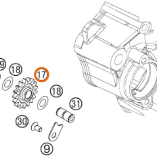 PIÑON DE BOMBA DE ACEITE
