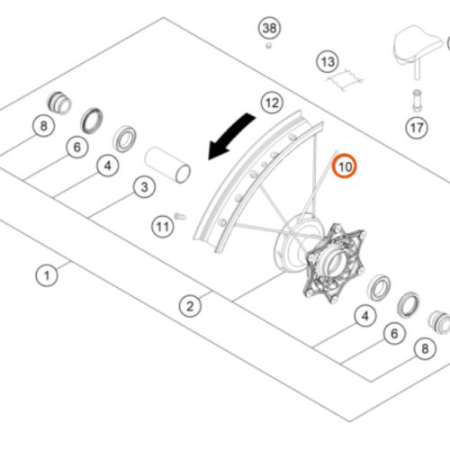RADIO ARO 21 DELANTERO 13-16