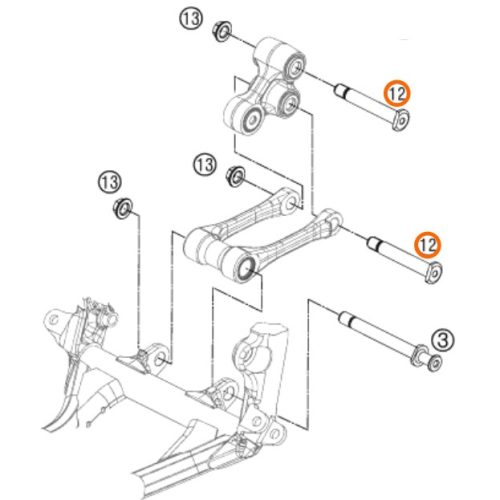 PERNO DE SUSPENSION POSTERIOR LINK SX/XC
