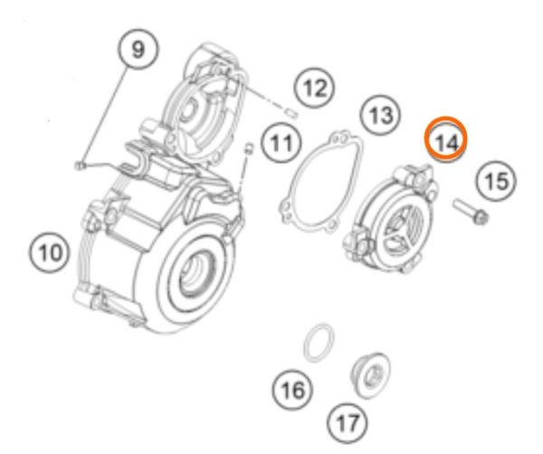 TAPA DE LIMITADOR DE TORQUE EXC F/XC F 11-14
