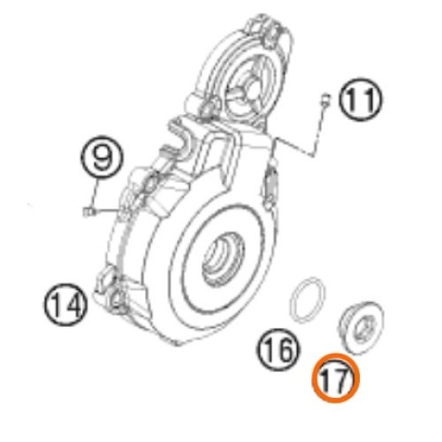 TAPON DE TAPA DE ENCENDIDO SX-F/EXC-F 11-17