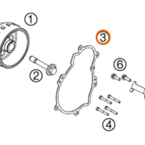 EMPAQUE DE TAPA DE ENCENDIDO 4T 350 SX F 11-12