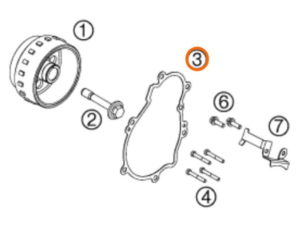 EMPAQUE DE TAPA DE ENCENDIDO 4T 350 SX F 11-12