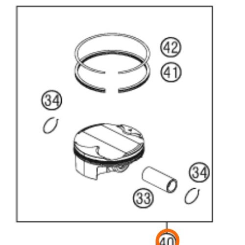 KIT DE PISTON 4T 350 SX-F/EXC-F 11-12