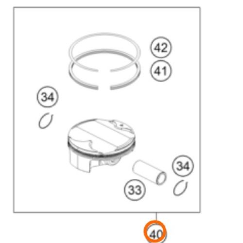 KIT DE PISTON 4T 350 SX/EXC-F 13-15